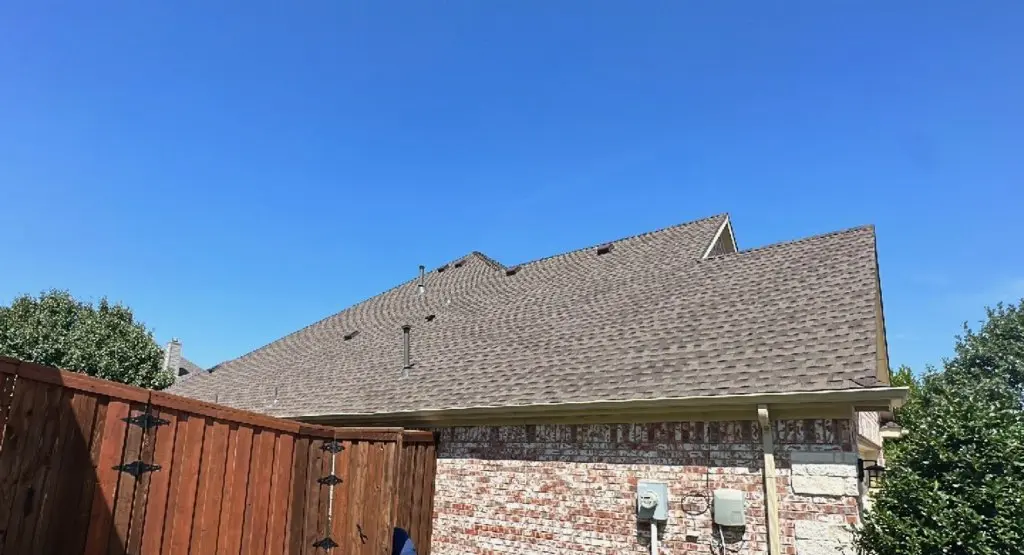 Completed roof replacement project in Vernon